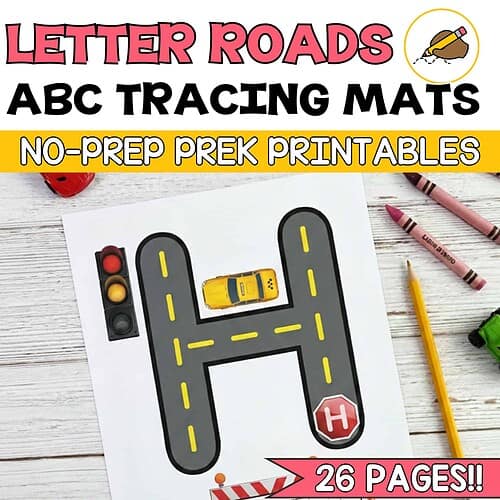 Flag Logo Letter Roads Alphabet Tracing Mats (A–Z) | Homeschool Preschool