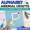 Creative alphabet animal craft template featuring a colorful peacock design for educational activities and homeschooling projects. Perfect for teaching letters and animals to children.