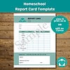 Homeschool Report Card Template (700 x 700 px) Homeschool Report Card Template