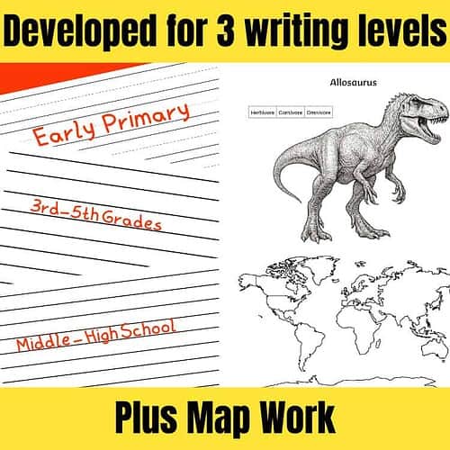 Z 8 Dinosaurs Notebooking 3 Dinosaurs A-Z | Research, Report, Notebooking, Project Pages | Multi-Grade