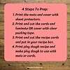 Homeschool Resource Co. - Step-by-step printable recipe card instructions for homeschooling activities.