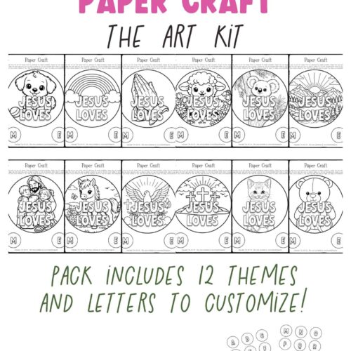 Printable Jesus Loves Me coloring and craft pages for homeschooling, Sunday school, and religious education. Perfect for kids to learn about faith through creative paper crafts and themed activities.