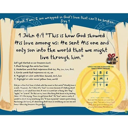 Homeschool Resource Co. - Bible Verse Wall Art Bible Verse Wall Art for Homeschool Rooms - 1 John 4:9.