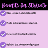 Homeschool Resource Co. Benefits for Students List of student benefits from homeschooling resources, including developing writing skills, persuasive arguments, clarity, and celebrating progress.