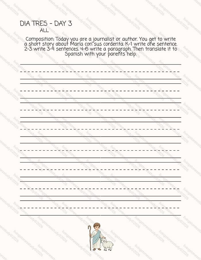 Homeschool Resource Co. Daily Journal Page Homeschool daily journal page for students with writing prompts and illustrations, ideal for homeschooling activities and educational planning.