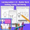 Easter Early Learning Activities Easter-themed early learning activities for kids, including counting, tracing, and coloring exercises to enhance number skills and fine motor development.
