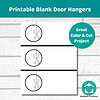 Printable Blank Door Hangers, Doorhangers, Door Knob, Cut Out, (PDF Print)l 700px Printable Blank Door Hangers, Doorhangers, Door Knob, Cut Out, (PDF Print)