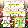 Z 6 Flower Shape Book a Flower Shape Books