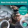 bean soup mason jar recipe 700px Bean Soup Mason Jar Gift Kit with Recipe, Gift Tag and Baking Instructions, for Regular Mouth Jars, Pint Size