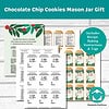 chocolate chip cookie mason jar gift kit 700px (1) Chocolate Chip Cookies Mason Jar Gift Recipe, Baking Instructions & Tags (PDF Print, pint size)
