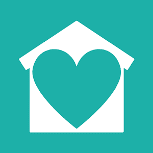 Homeschool Resource Co. logo featuring a house with a heart inside, symbolizing love and care in homeschooling resources.