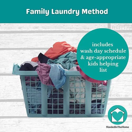Laundry Method With Age Appropriate Laundry Chores For Kids & Wash Days Schedule