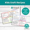 kids craft recipes 700px Kids Craft Recipes, Play Dough, Slime, Bubbles, Finger & Fabric Paint, Chalk (PDF Print)