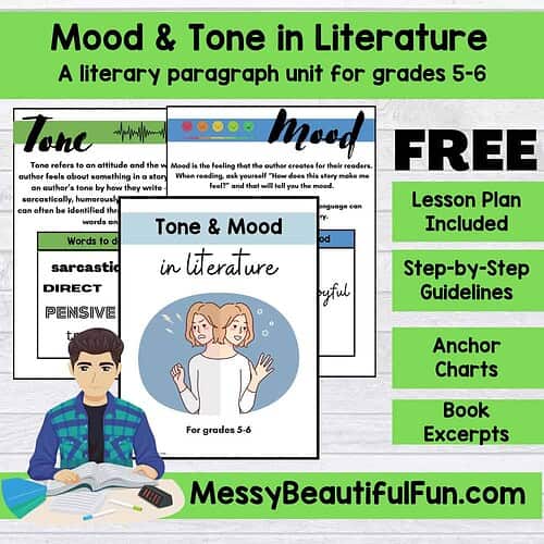 Free Mood and Tone in Literature Full Curriculum Unit for Grades 5-High School