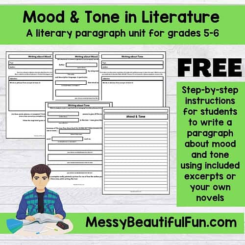 reading comprehension Free Mood and Tone in Literature Full Curriculum Unit for Grades 5-High School