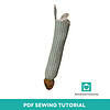sewing tutorial plastic bag holder (2000 x 2000 px) (13) Plastic Grocery Bag Holder Sewing Tutorial, Step-by-Step How To Sew A Shopping Baggie Holder (PDF Pattern)