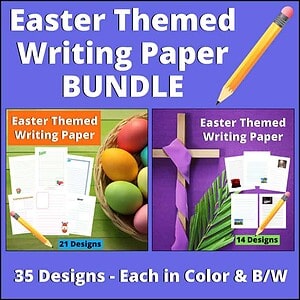 Easter Writing Paper Bundle | Holiday Notebooking, Projects and Writing
