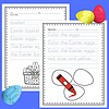 Homeschool Easter Color Words Easter-themed educational worksheet for children to practice color words and Easter vocabulary, featuring eggs and baskets for homeschool learning activities.