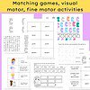 Instagram TPT cover (2) Matching games, visual motor, fine motor activities