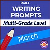 Engaging homeschool writing prompts for all grade levels for March, designed to inspire creativity and improve writing skills in homeschooling environments.