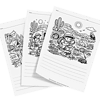 Camping Adventure Coloring Pages Black and white camping-themed coloring pages featuring children, tents, campfires, and nature scenes, perfect for homeschool activities and outdoor learning.