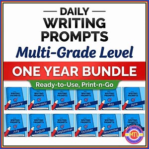 Daily Writing Prompt Journals - ONE YEAR BUNDLE