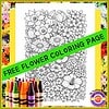 Homeschool Flower Coloring Page Coloring page featuring a variety of detailed flowers for kids and students. Perfect for educational activities, art projects, and homeschooling resources.