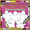 Spring Writing & Drawing Flower Shape Book: Unleash Imagination Educational spring-themed writing and drawing activity featuring flower-shaped templates for kids to explore creativity and learning.