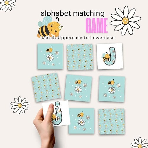 Alphabet Matching Game Printable