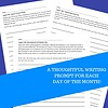 Homeschool Writing Prompts Journal August writing prompts journal for homeschool students, encouraging daily creative writing and reflection for each day of the month.