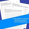 June Writing Prompts Journal for Homeschooling Homeschool writing prompts journal for June, inspiring students to develop their creative and reflective writing skills with daily themed prompts.