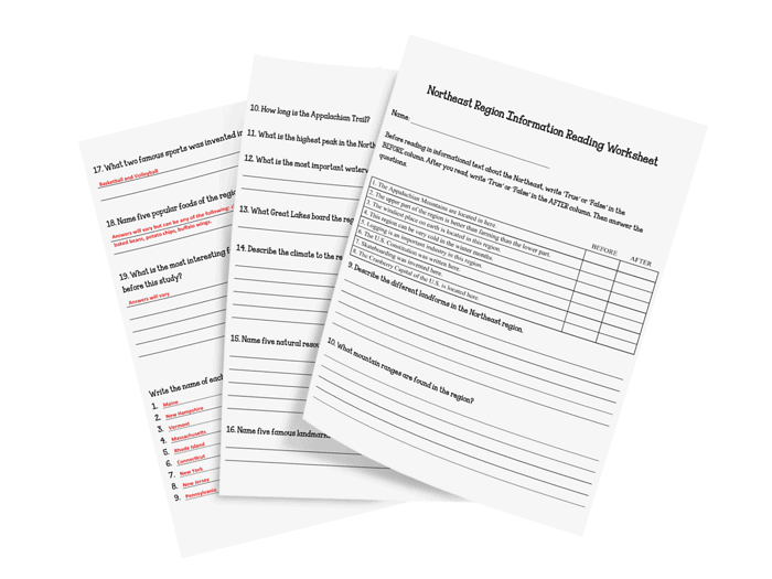 Homeschool Resource Co. Educational Worksheets Printable homeschool worksheets for various subjects including geography, science, and language arts to support homeschooling families and enhance learning at home.