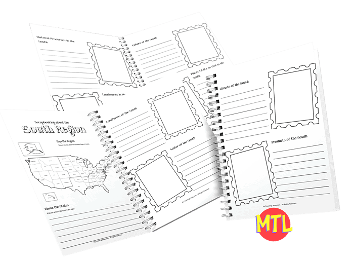 Homeschool Planning Notebook Open spiral-bound homeschool planning notebook with lined pages and decorative frames for organizing lessons, schedules, and notes for homeschooling families.