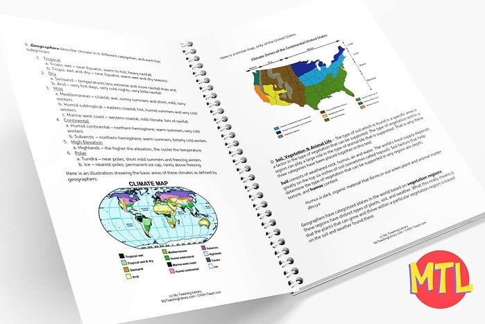 Homeschool Resource Co. Comprehensive Geography Curriculum with Maps and Charts.