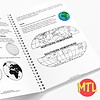 Homeschool Resource Co. - Geography Education Geography textbook open showing world maps and hemispheres, ideal for homeschooling science and social studies.