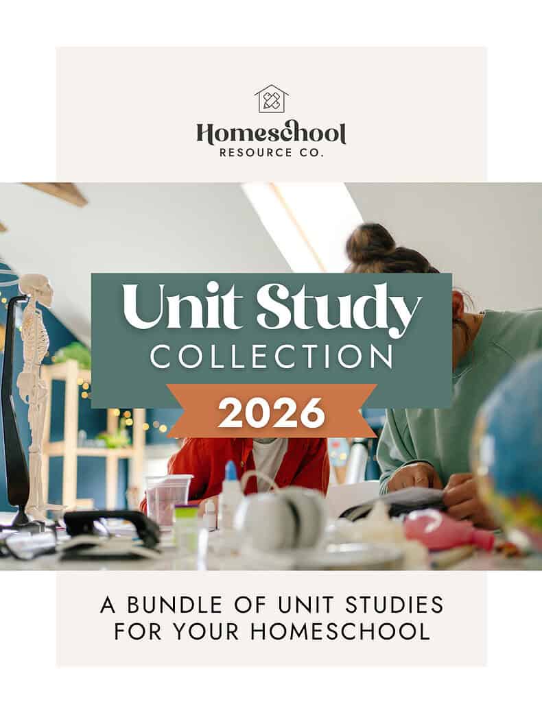 Homeschool Resource Co. Unit Study Collection 2026 for homeschooling families.