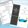 Slide1 Homeschool resource materials including a novel study worksheet and a book cover for 'The Borrowers Afloat' by Mary Norton, designed for homeschooling educational activities.