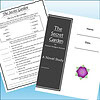 Slide1 Image of a homeschool worksheet titled 'The Secret Garden' by Frances Hodgson Burnett, featuring a black cover page and a colorful flower illustration.