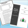 Slide1 Homeschool resource materials including a Princess Academy book cover and study worksheet for homeschooling students.