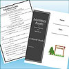 Slide1 Homeschool resource materials featuring a science camp theme, including a book titled 'Adventure Awaits' and a worksheet with a noodle surprise activity.