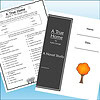 Slide1 Open book titled 'A True Home' by Kallie George with a worksheet and a tree illustration on a blue background.