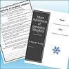 Cover of 'More Adventures of Geraldine Woolkins' by Karin Kaufman, featuring a black and white design with a snowflake illustration.