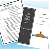 Slide1 Image of a printed study guide and a black book titled 'The Wild Robot' by Peter Brown, with a small illustration of a tree on a hill.