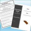 Slide1 Homeschool resource page featuring a novel study on 'Chocolate Fever' by Robert Kimmel Smith, with worksheets and a chocolate bar for engaging learning activities.