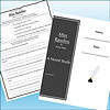 Homeschool resource featuring a novel study worksheet for 'Miss Rawlins' by Taylor Paige, including reading comprehension questions and a blackboard-style cover page.