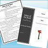 Slide1 Cover page of 'Adam of the Road' by Elizabeth Janet Gray, featuring a black and white design with title and author, alongside a worksheet and a small signpost illustration.