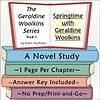 Homeschool Resource Co. Book Cover Book cover for 'Springtime with Geraldine Woolkins' from the Homeschool Resource Co., featuring a colorful open book with a flower illustration and study details.