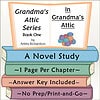 In Grandma's Attic Book Cover Book cover for 'In Grandma's Attic' from the Grandma's Attic Series by Arleta Richardson, featuring colorful buttons and a stack of books.