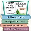 Homeschool Resource Co. Book Cover Cover of 'A Baxter Family Children Story' by Karen Kingsbury and Tyler Russell, featuring a book stack and a sign for science camp.