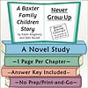Homeschool Resource Co. Book Cover Cover of 'A Baxter Family Children Story' by Karen Kingsbury and Tyler Russell, featuring a colorful stack of books and a family contract note.